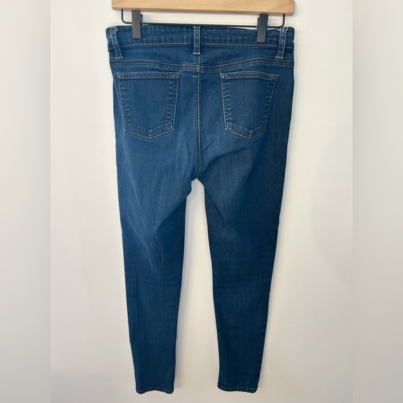 Eileen Fisher Organic Denim Skinny Jeans, Sz 4P, Petite, Dark Wash Stretch - Picture 5 of 10